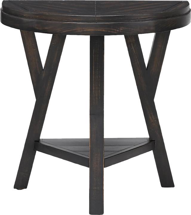 Tommye Black Chairside Table - Thumbnail - Image 2