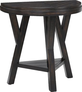 Tommye Black Chairside Table