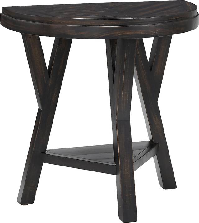 Tommye Black Chairside Table - Thumbnail - Image 1
