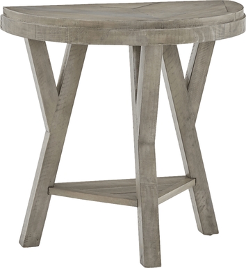 Tommye Gray Chairside Table