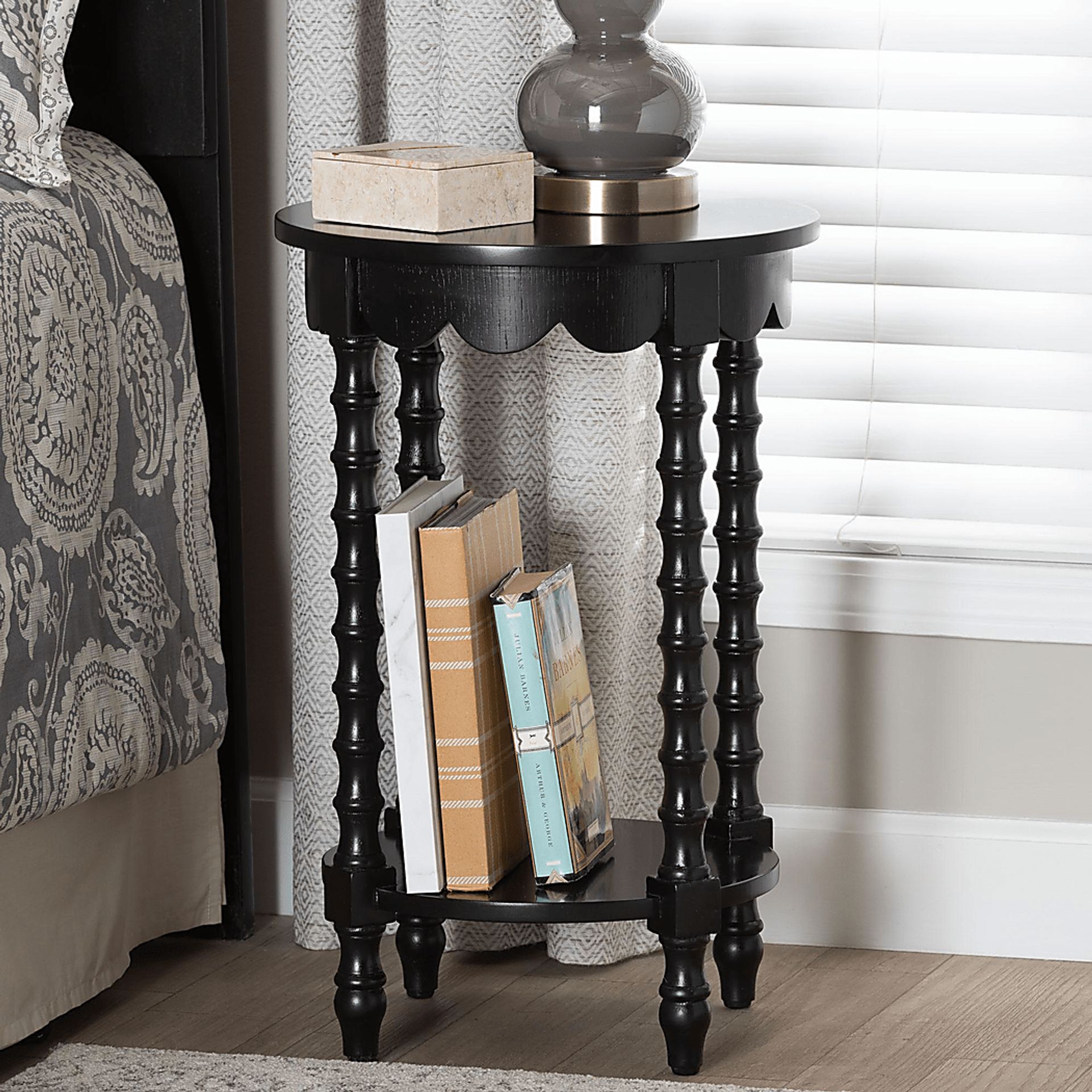 Tomnu Balck Nightstand - Image 2