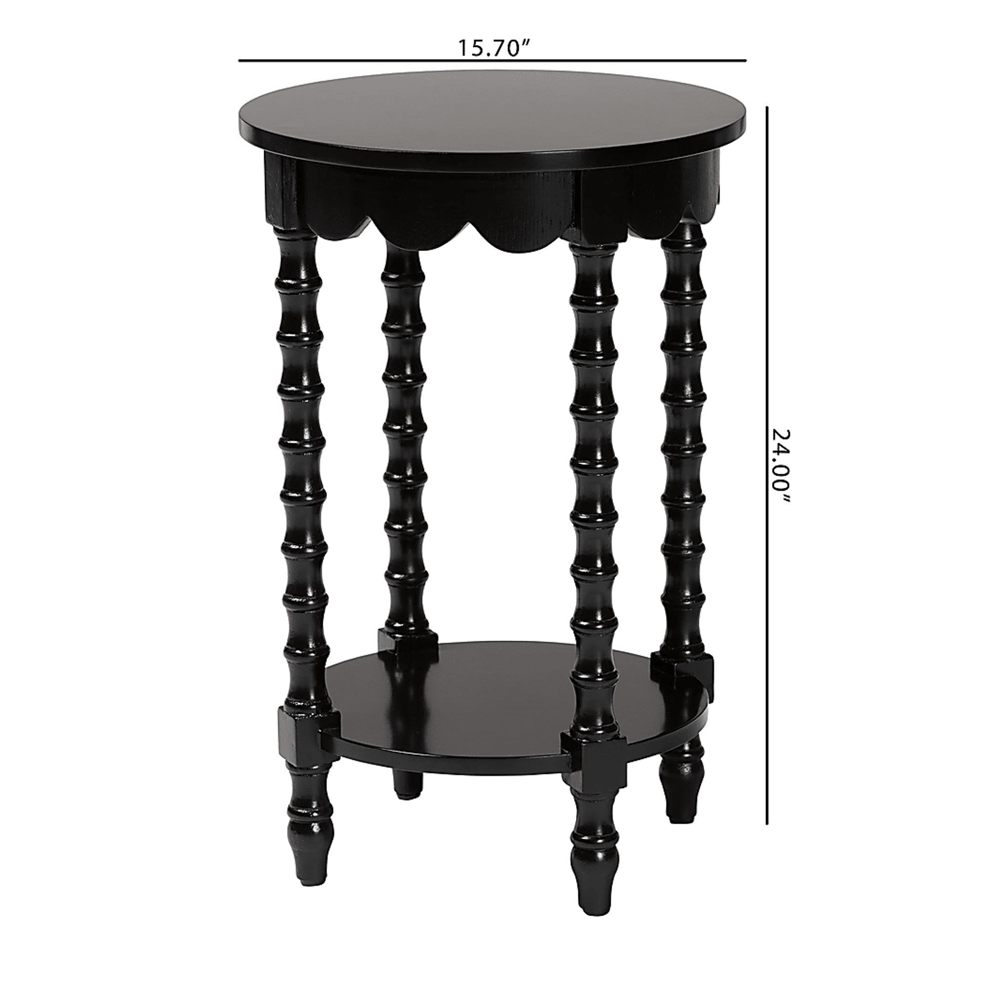 Tomnu Balck Nightstand - Image 6