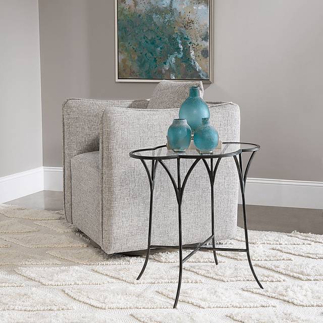Tomotley Black Accent Table - Thumbnail - Image 4
