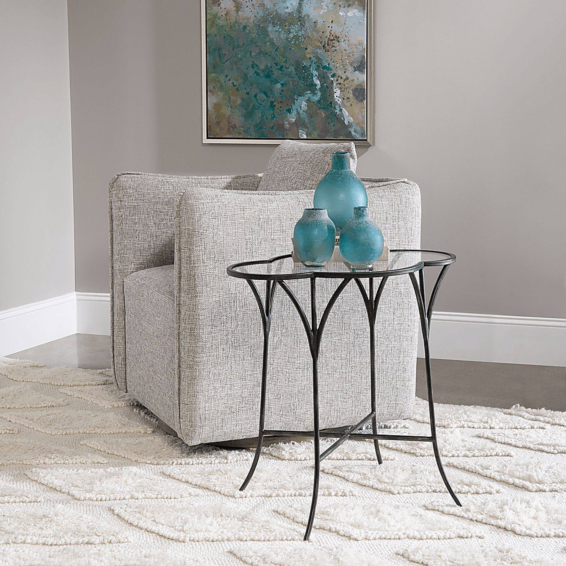 Tomotley Black Accent Table - Image 4