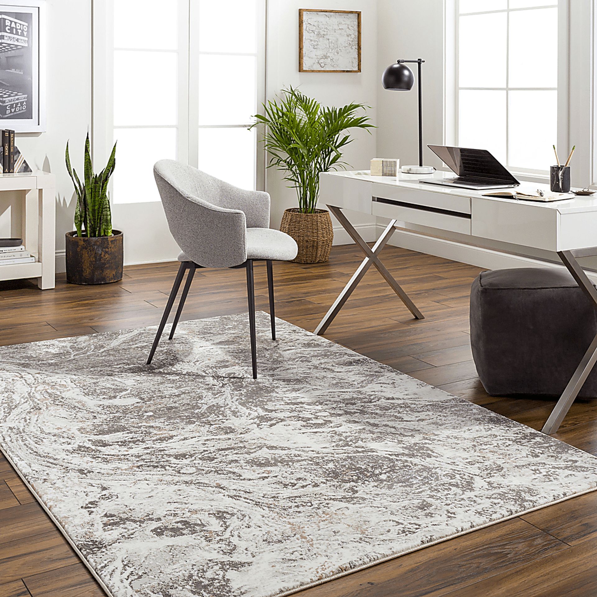 Tonnerre Ivory 5'3 x 7'3 Rug - Image 2