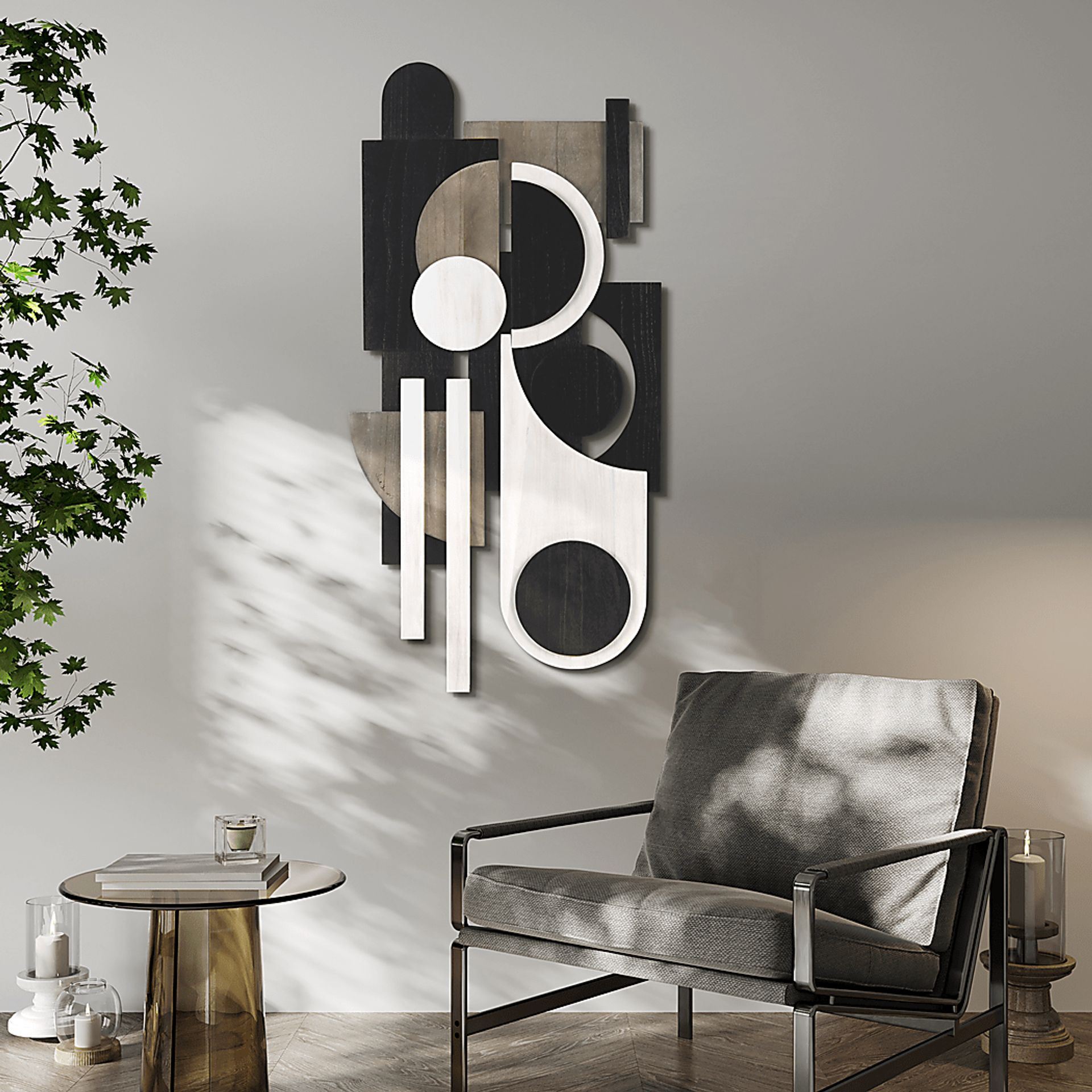 Tonore Black Wall Decor, Set of 2 - Image 3