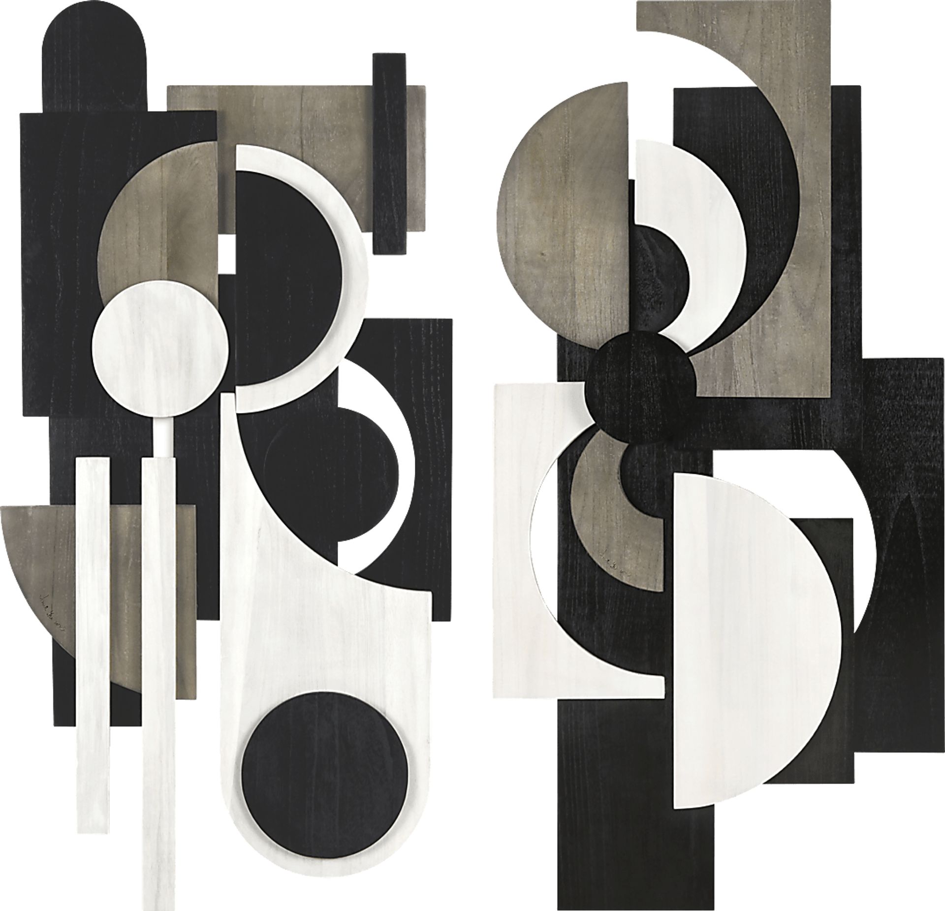 Tonore Black Wall Decor, Set of 2 - Image 1