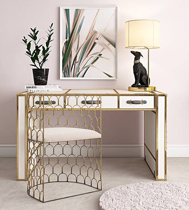Tonya Beige Accent Chair - Thumbnail - Image 2