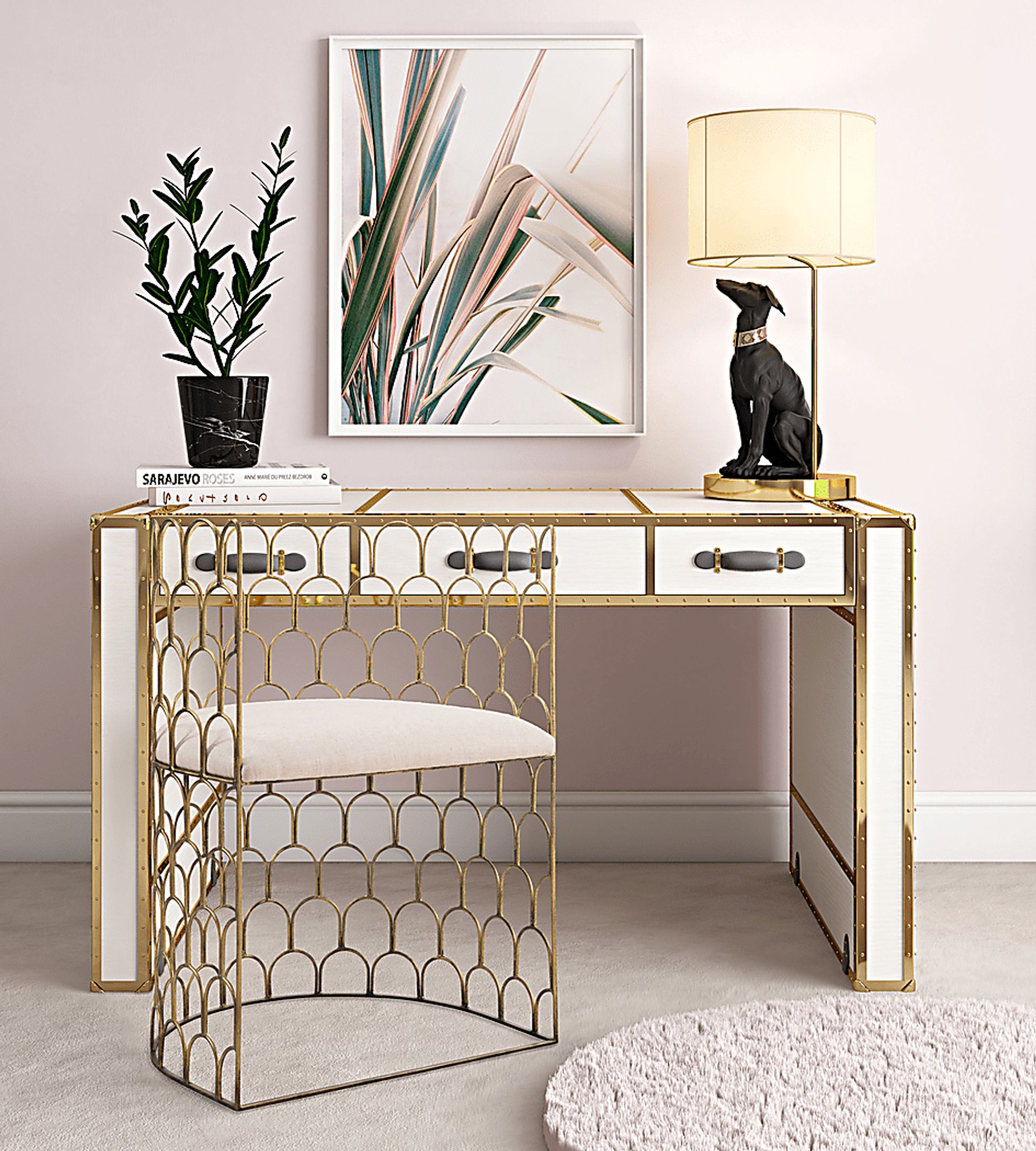 Tonya Beige Accent Chair - Image 2