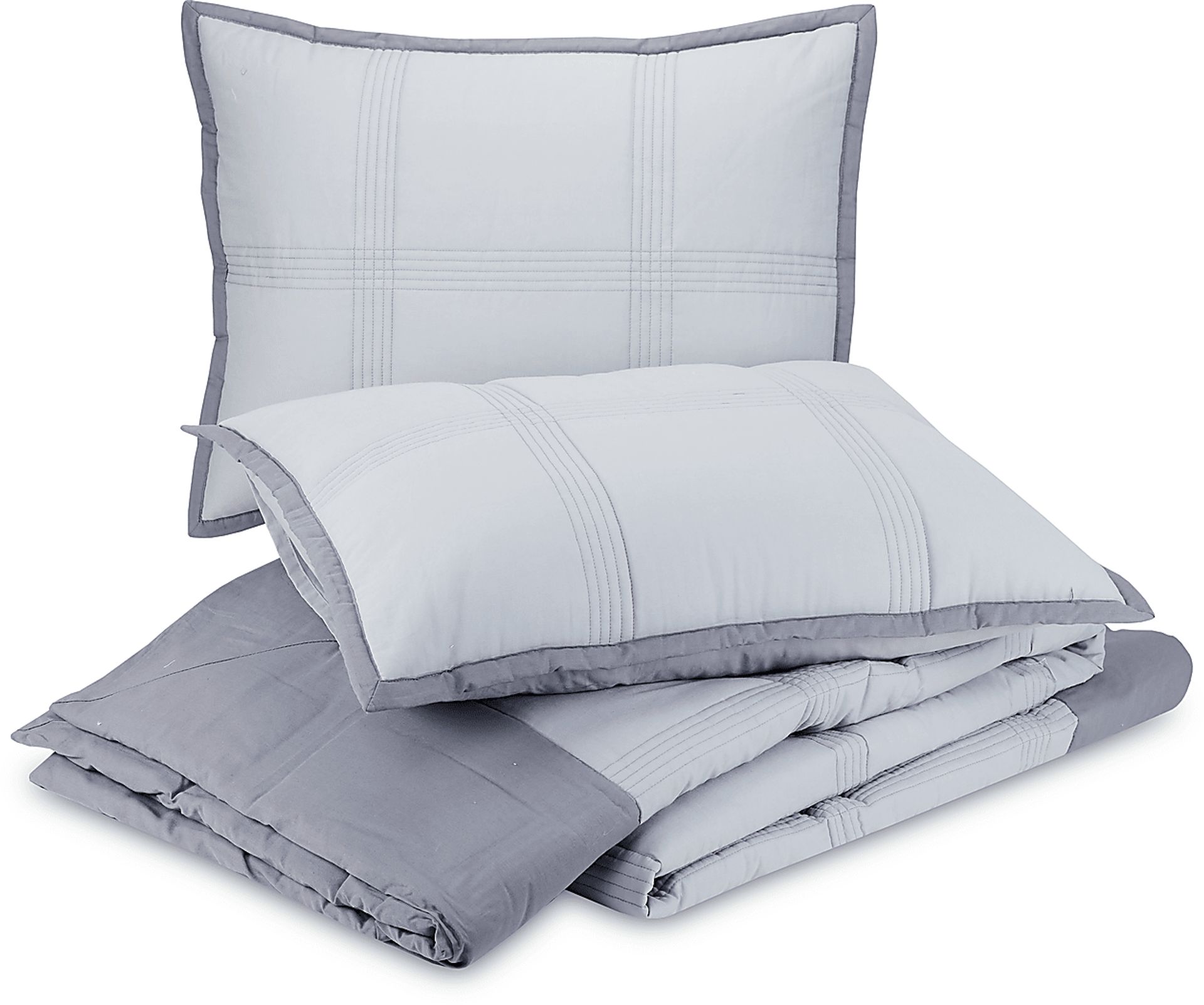 Tonyawood Gray Full/Queen 3 Pc Quilt Set - Image 5