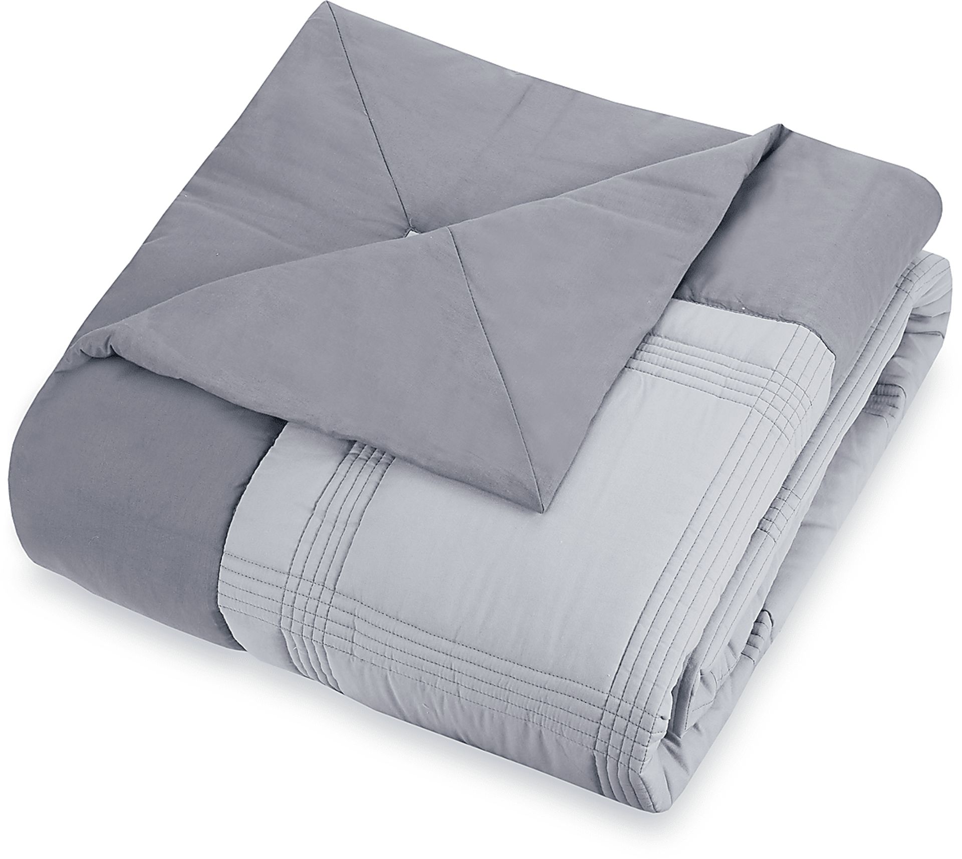 Tonyawood Gray Full/Queen 3 Pc Quilt Set - Image 8