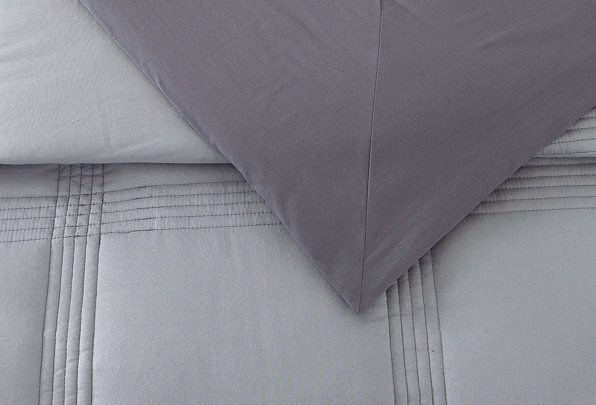 Tonyawood Gray Full/Queen 3 Pc Quilt Set - Image 9