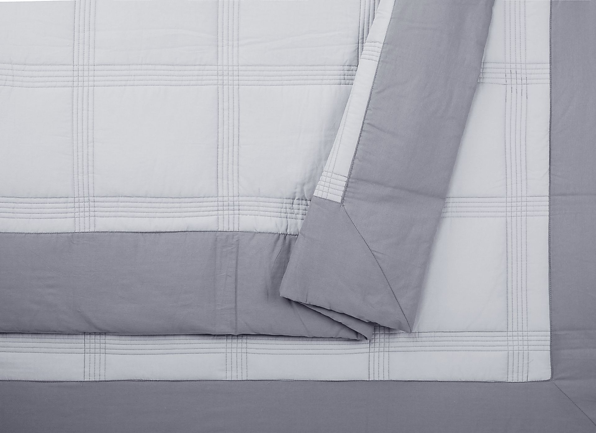 Tonyawood Gray Full/Queen 3 Pc Quilt Set - Image 10
