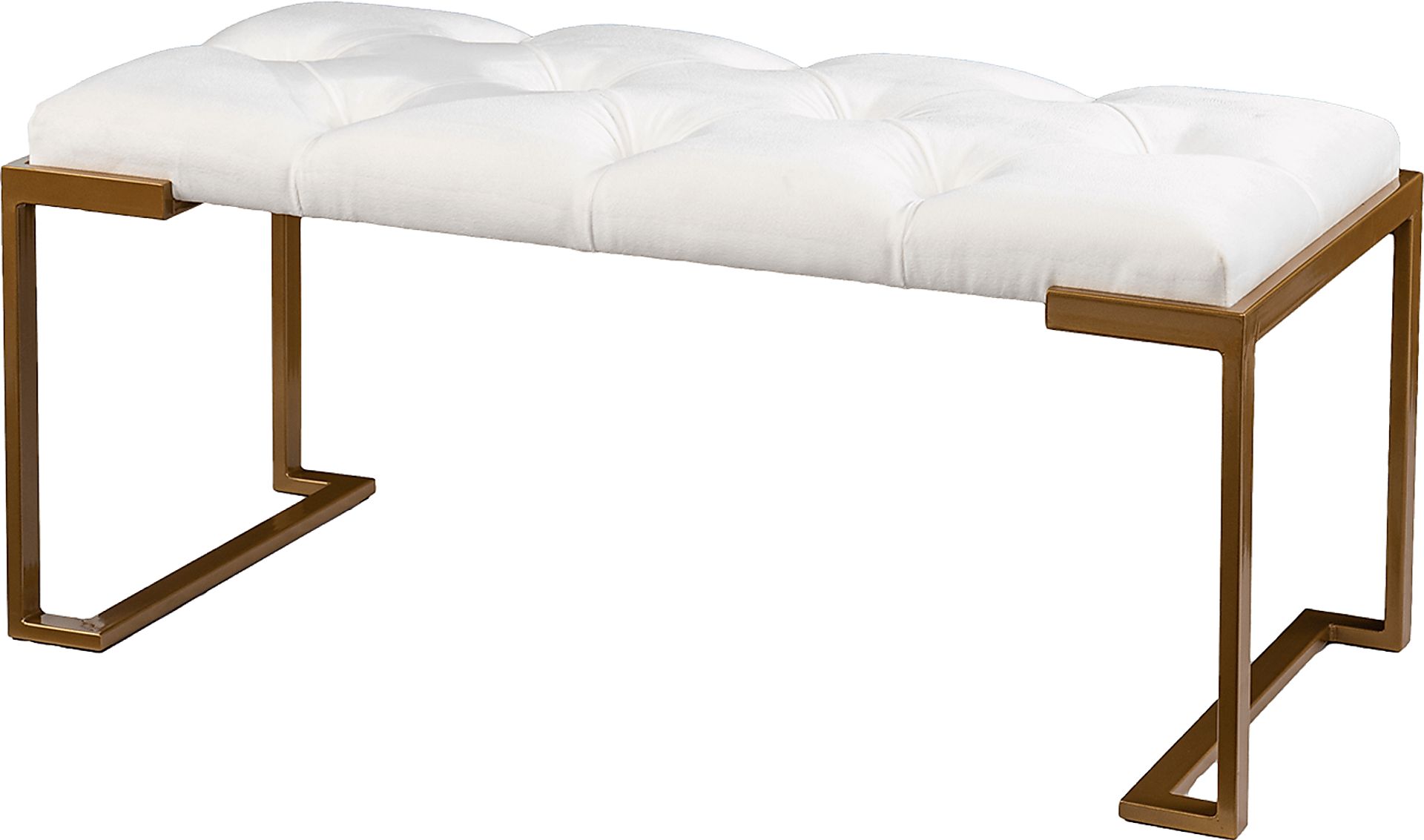 Tonylee White Accent Bench - Image 2