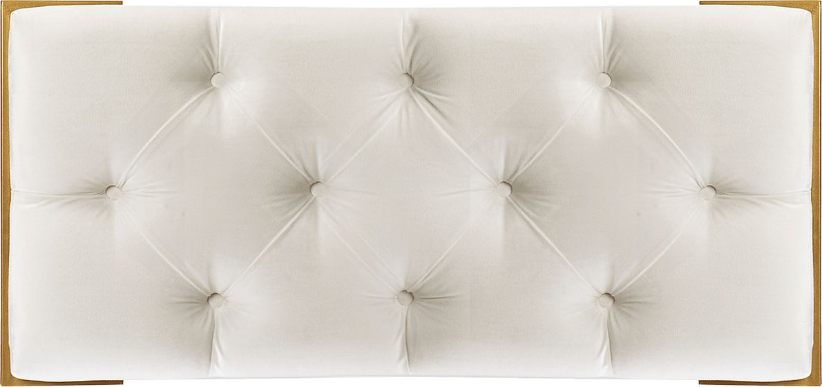 Tonylee White Accent Bench