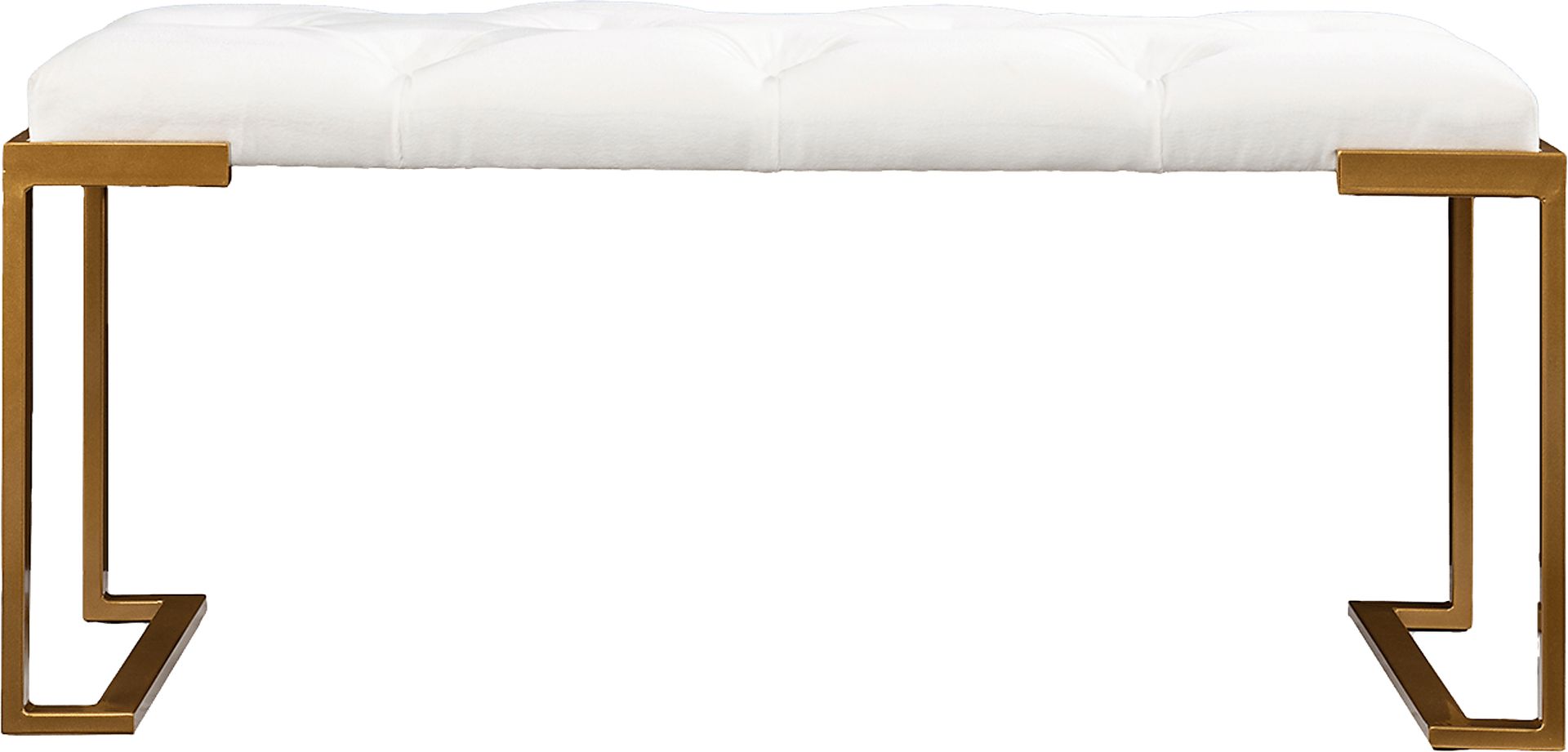 Tonylee White Accent Bench - Image 1