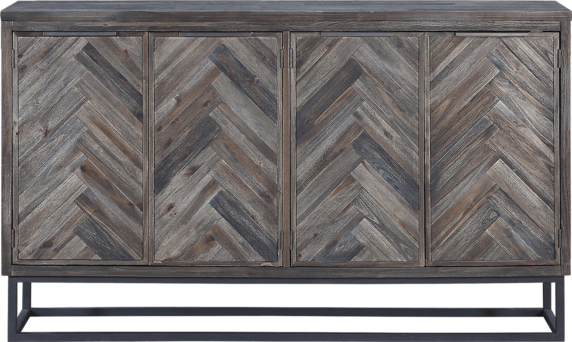 Torbay Brown Four Door Credenza - Image 2