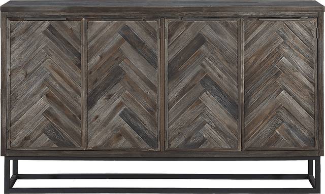 Torbay Brown Four Door Credenza - Thumbnail - Image 4