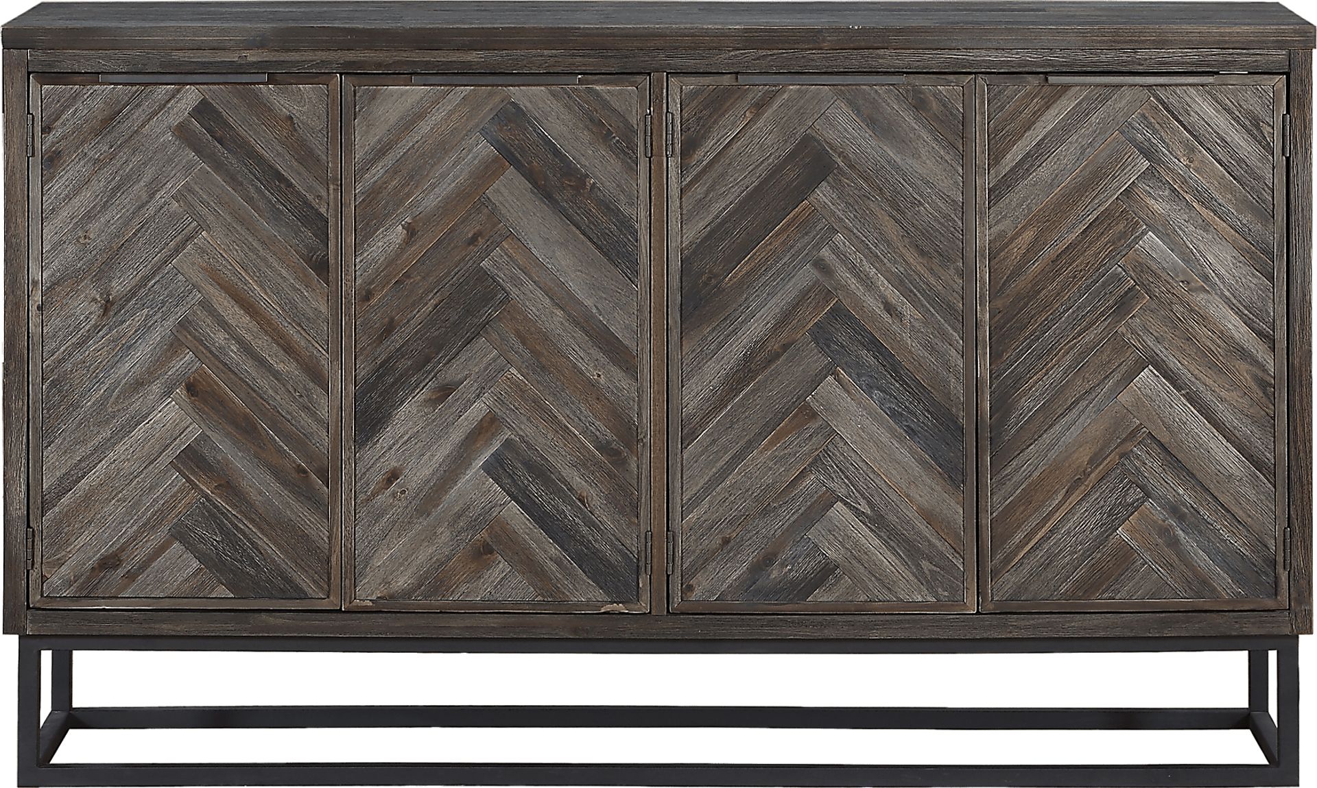 Torbay Brown Four Door Credenza - Image 4