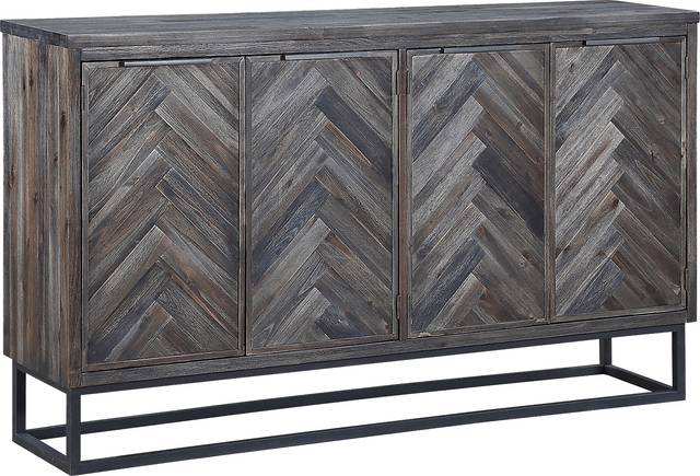 Torbay Brown Four Door Credenza - Thumbnail - Image 1