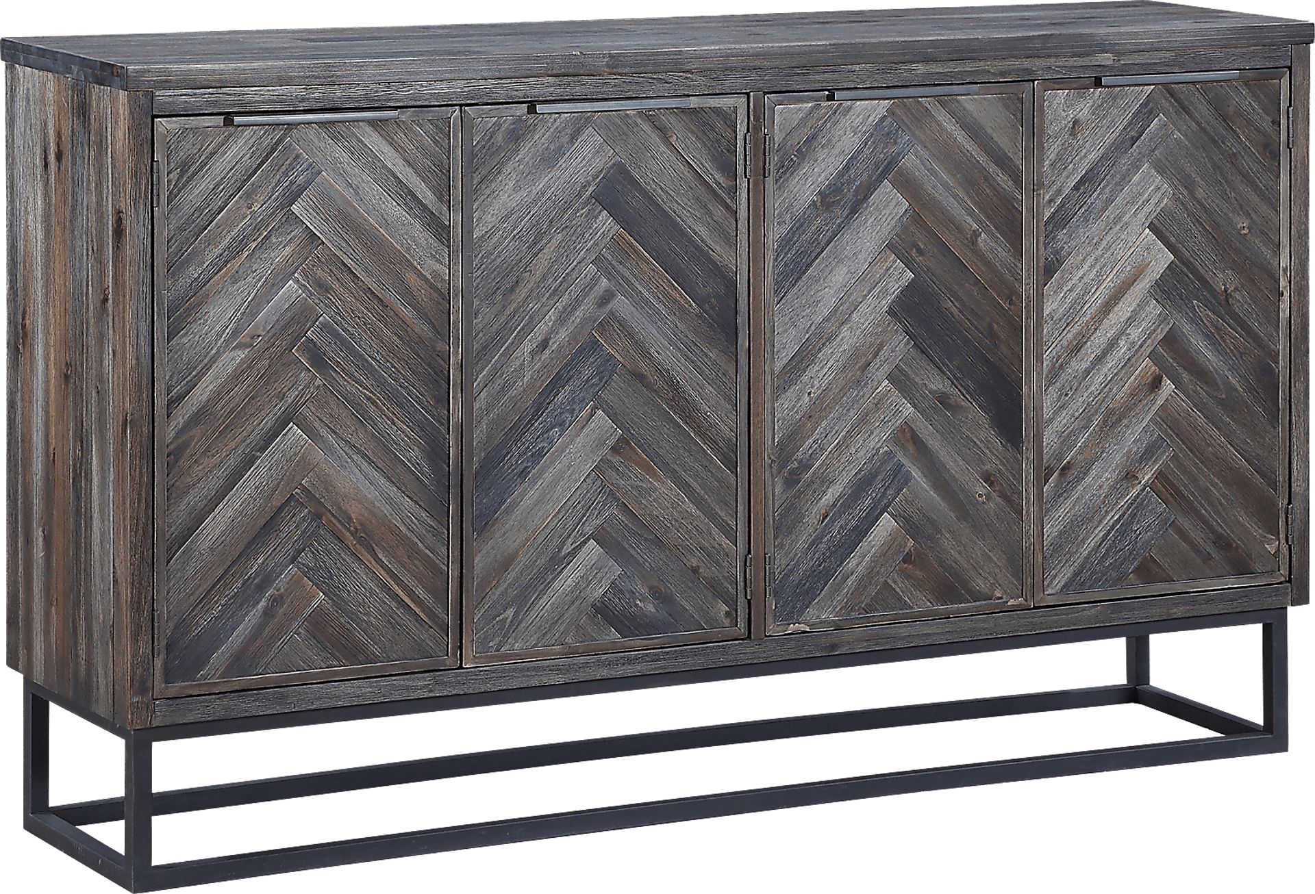 Torbay Brown Four Door Credenza - Image 1