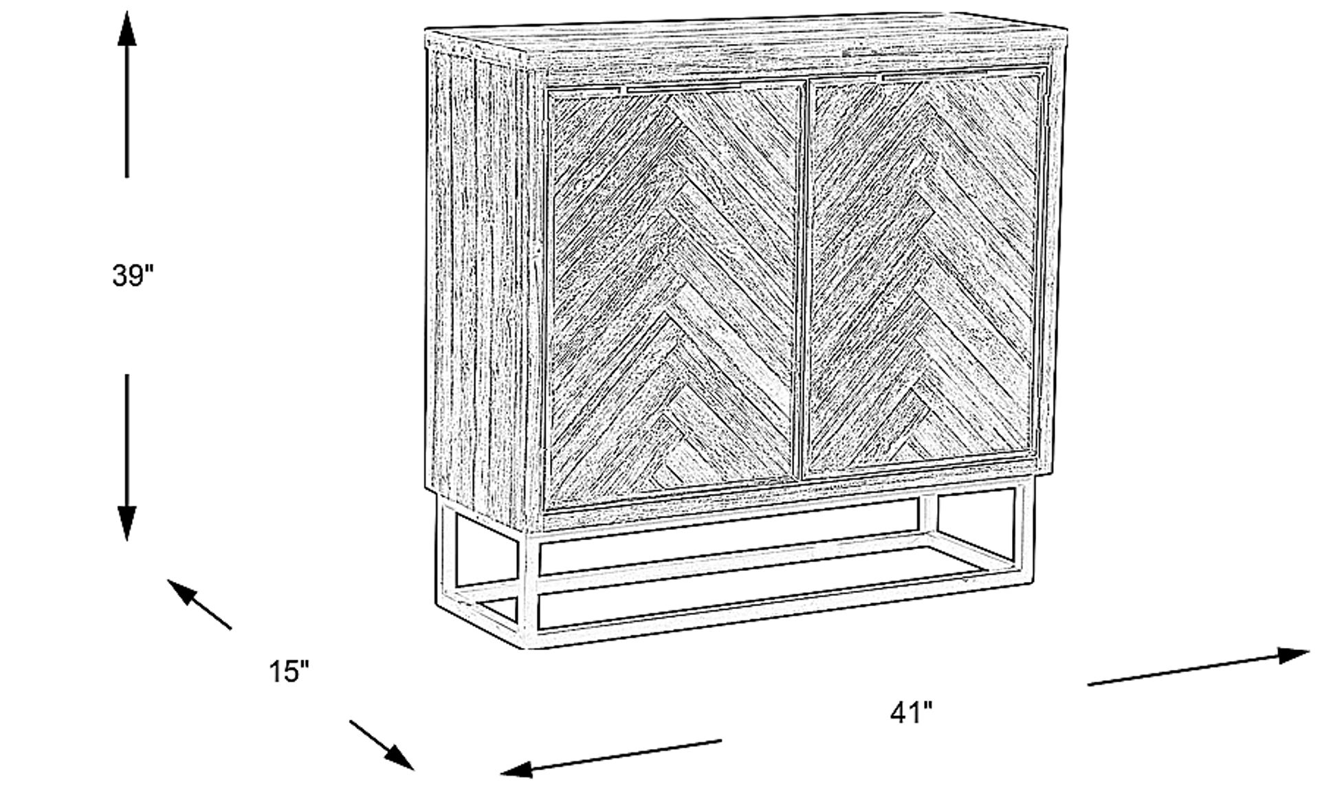 Dimension Image. Please refer to the Dimension Tab on this page for dimension details.