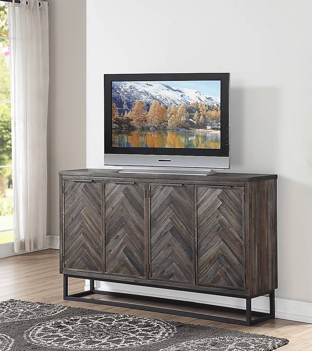 Torbay Gray 4 Door Credenza - Thumbnail - Image 5