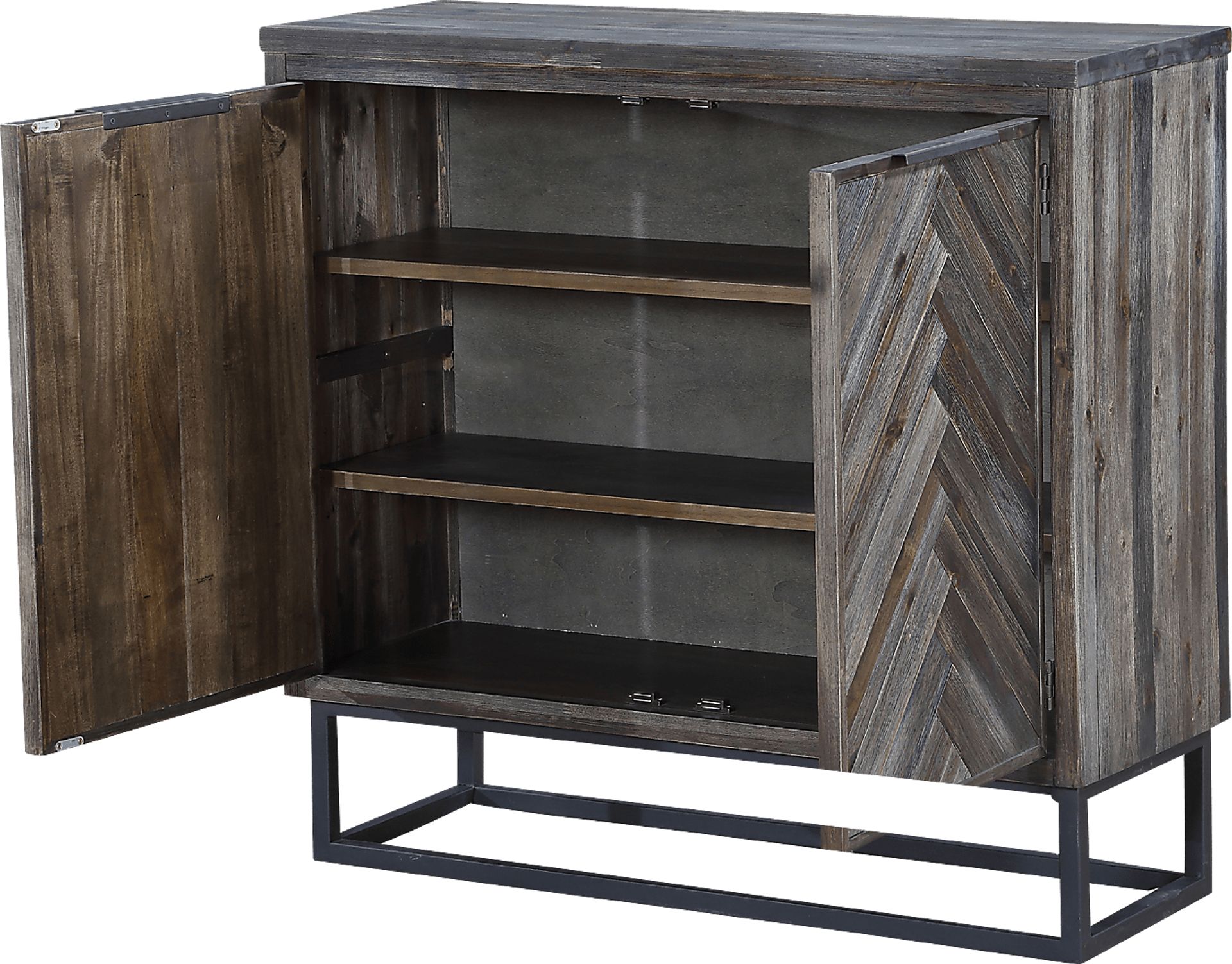 Torbay Gray Two Door Accent Cabinet - Image 3