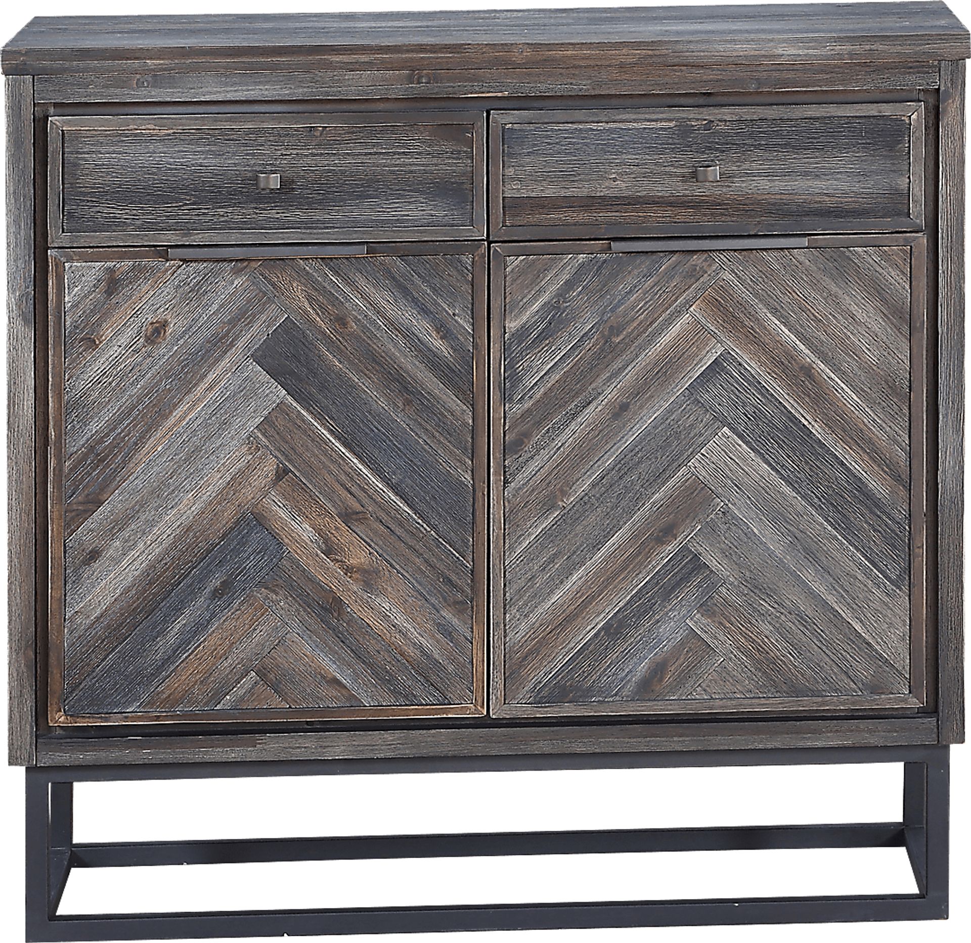 Torbay Gray Two Door Two Drawer Accent Cabinet - Image 2