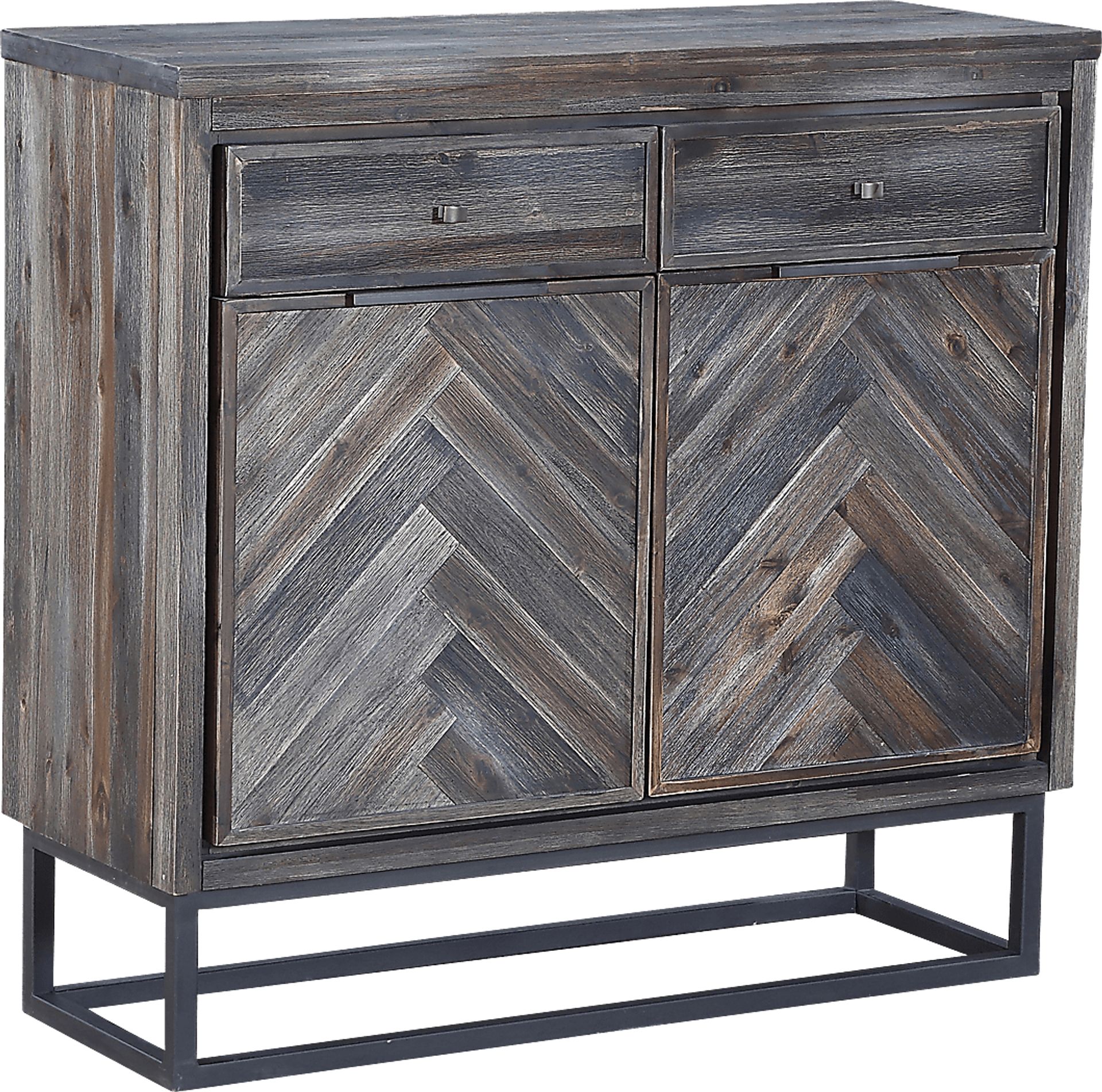 Torbay Gray Two Door Two Drawer Accent Cabinet - Image 1