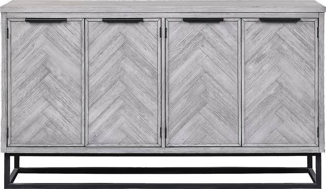 Torbay White 4 Door Credenza - Thumbnail - Image 3