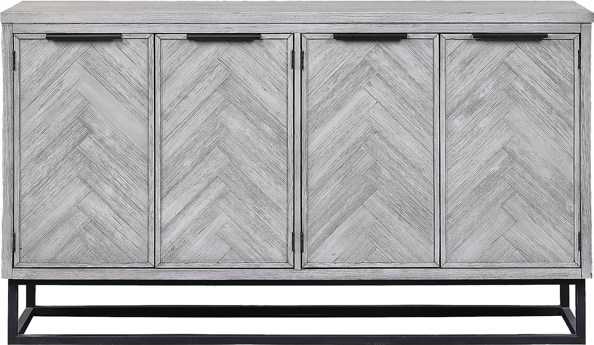 Torbay White 4 Door Credenza - Image 3