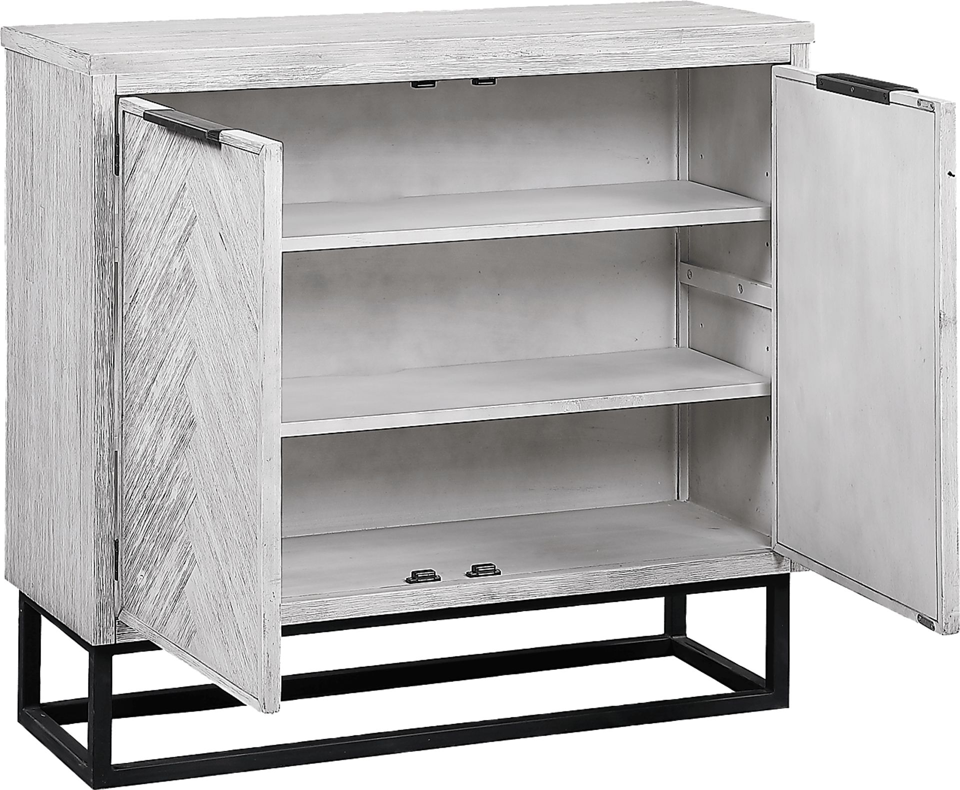 Torbay White Two Door Accent Cabinet - Image 2