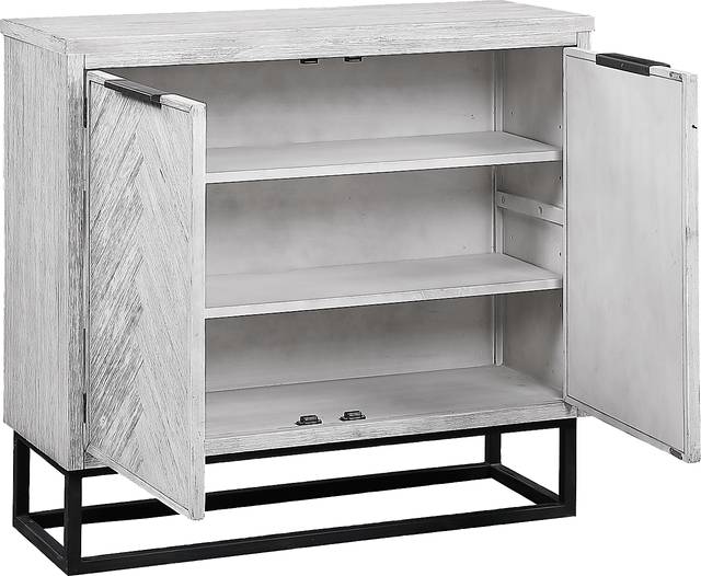 Torbay White Two Door Accent Cabinet - Thumbnail - Image 2