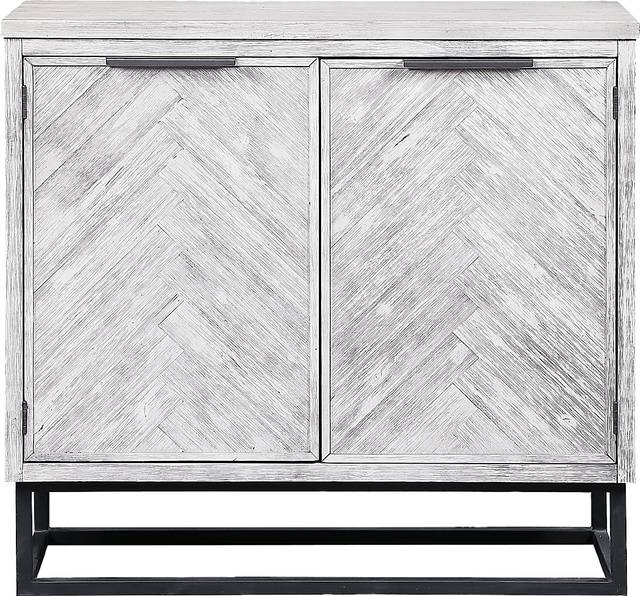 Torbay White Two Door Accent Cabinet - Thumbnail - Image 1