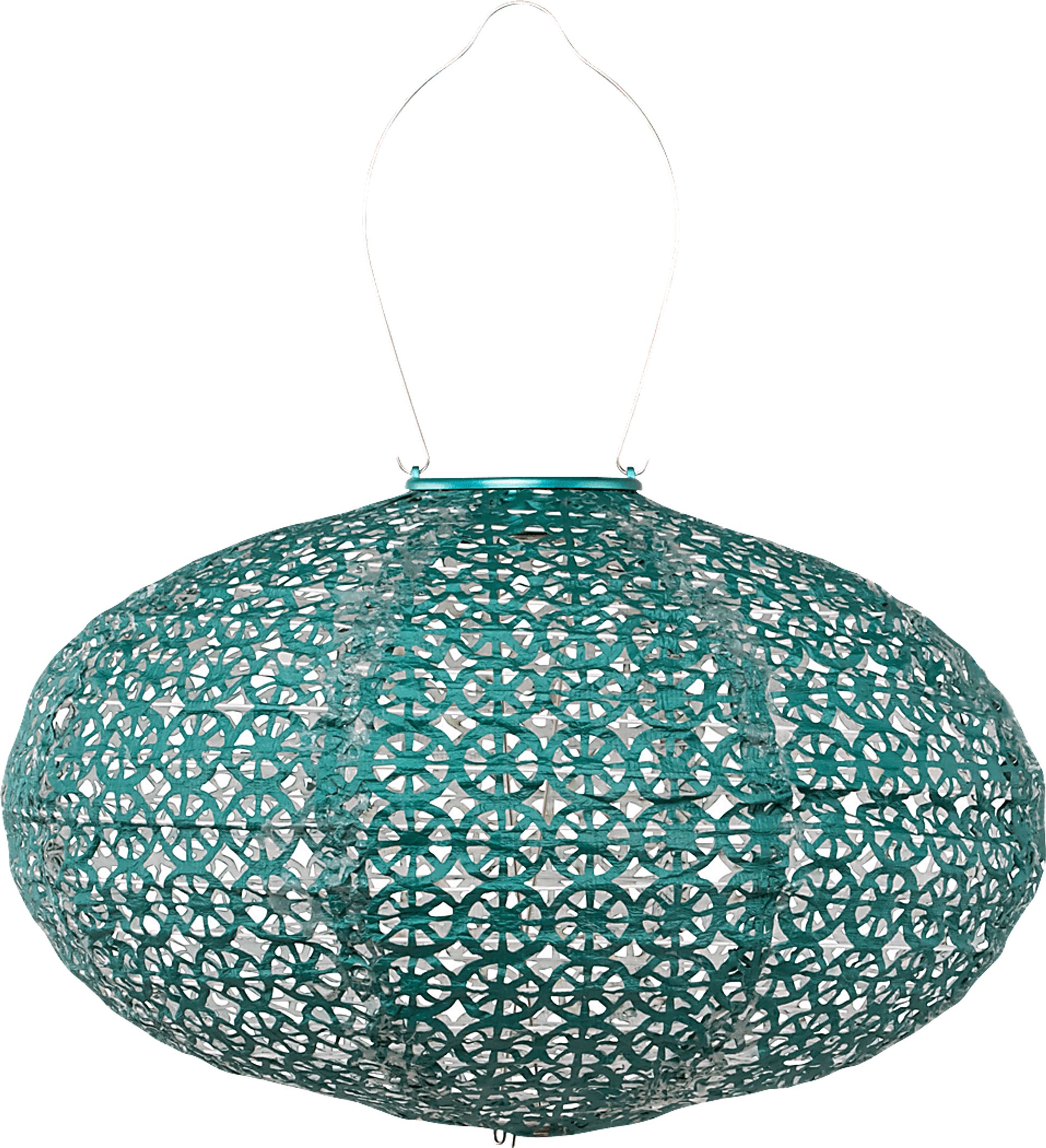 Torchon Emerald Outdoor Solar Lantern - Image 1