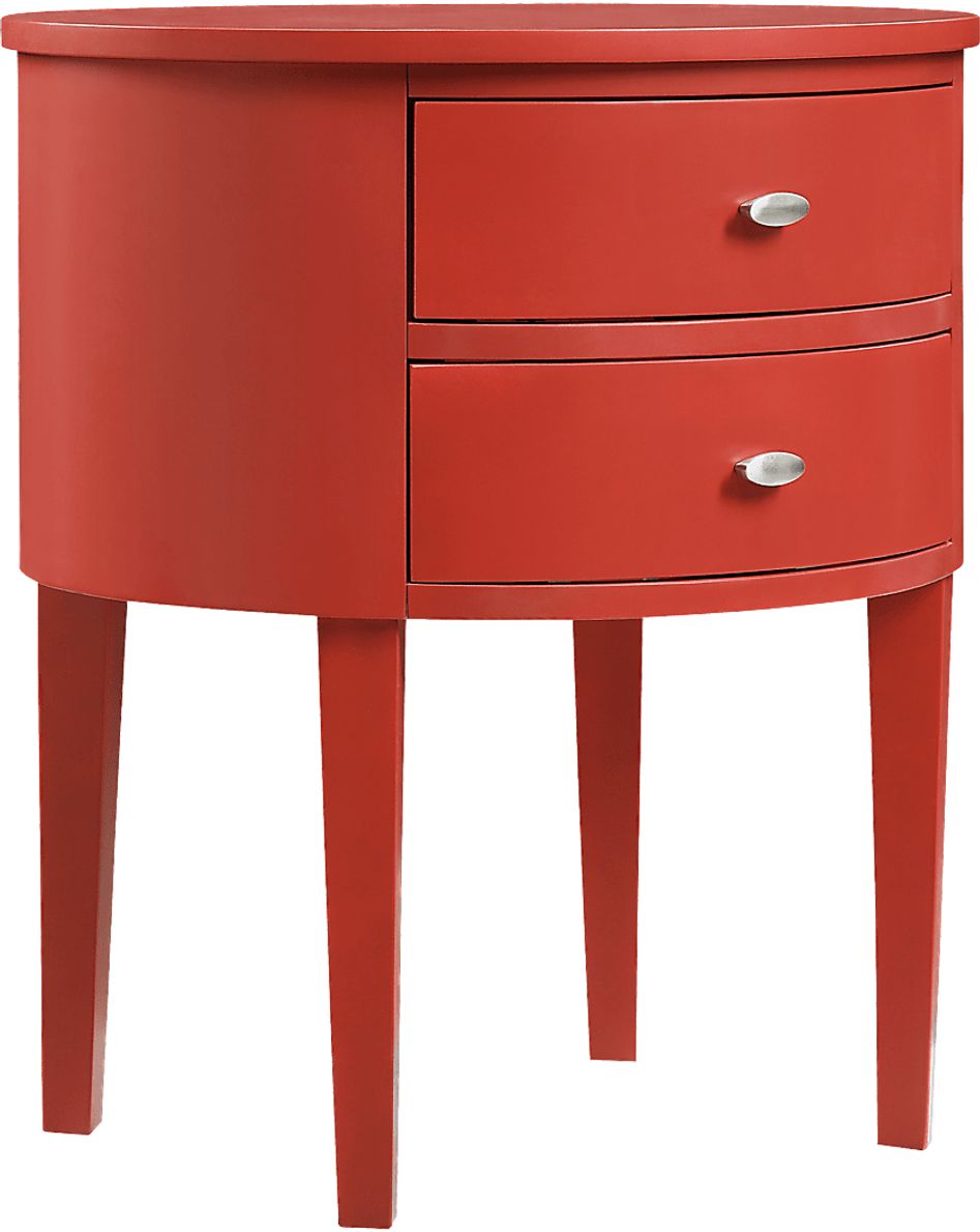 Torey Red Accent Table