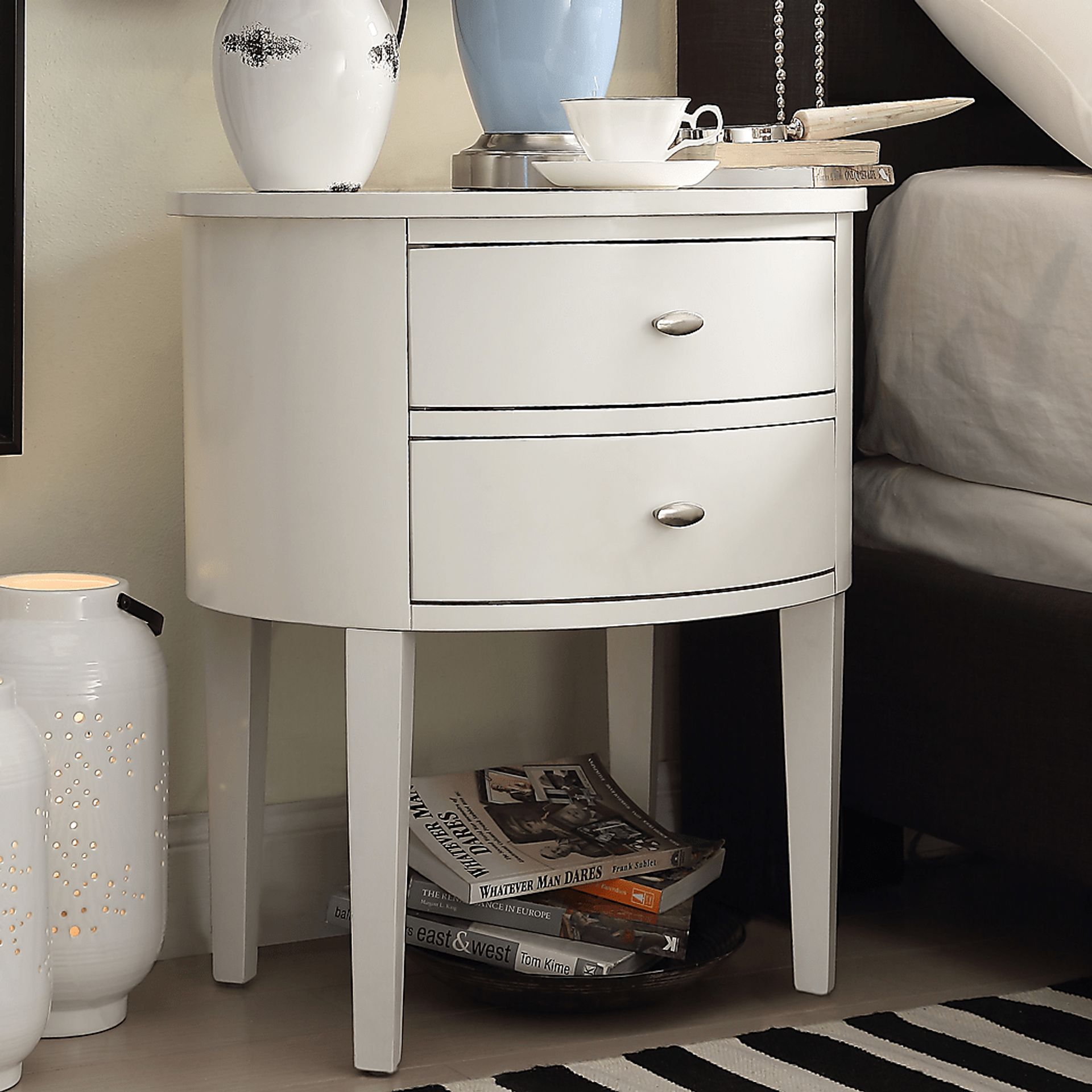 Torey White Accent Table - Image 2