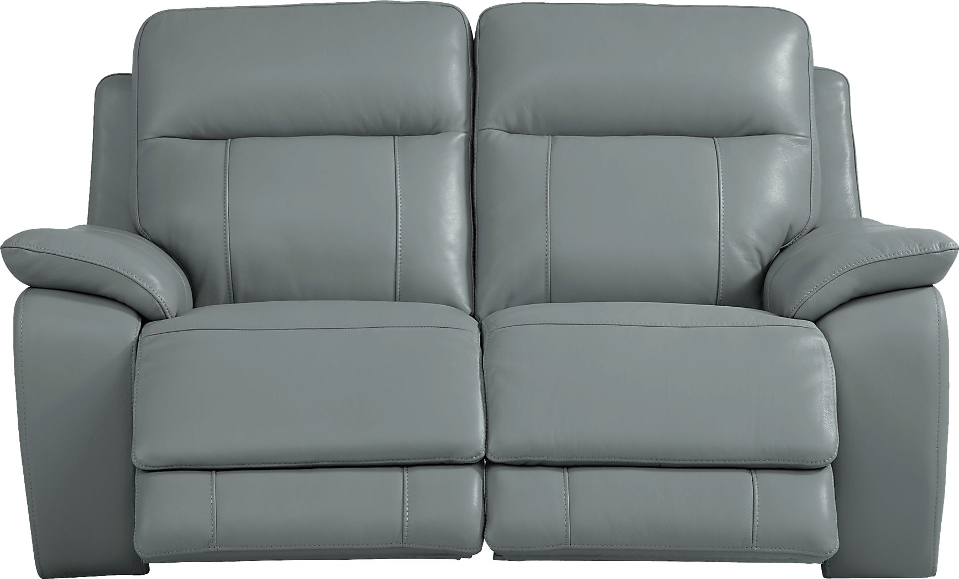 Torini Blue Leather 3 Pc Power Reclining Living Room - Image 7