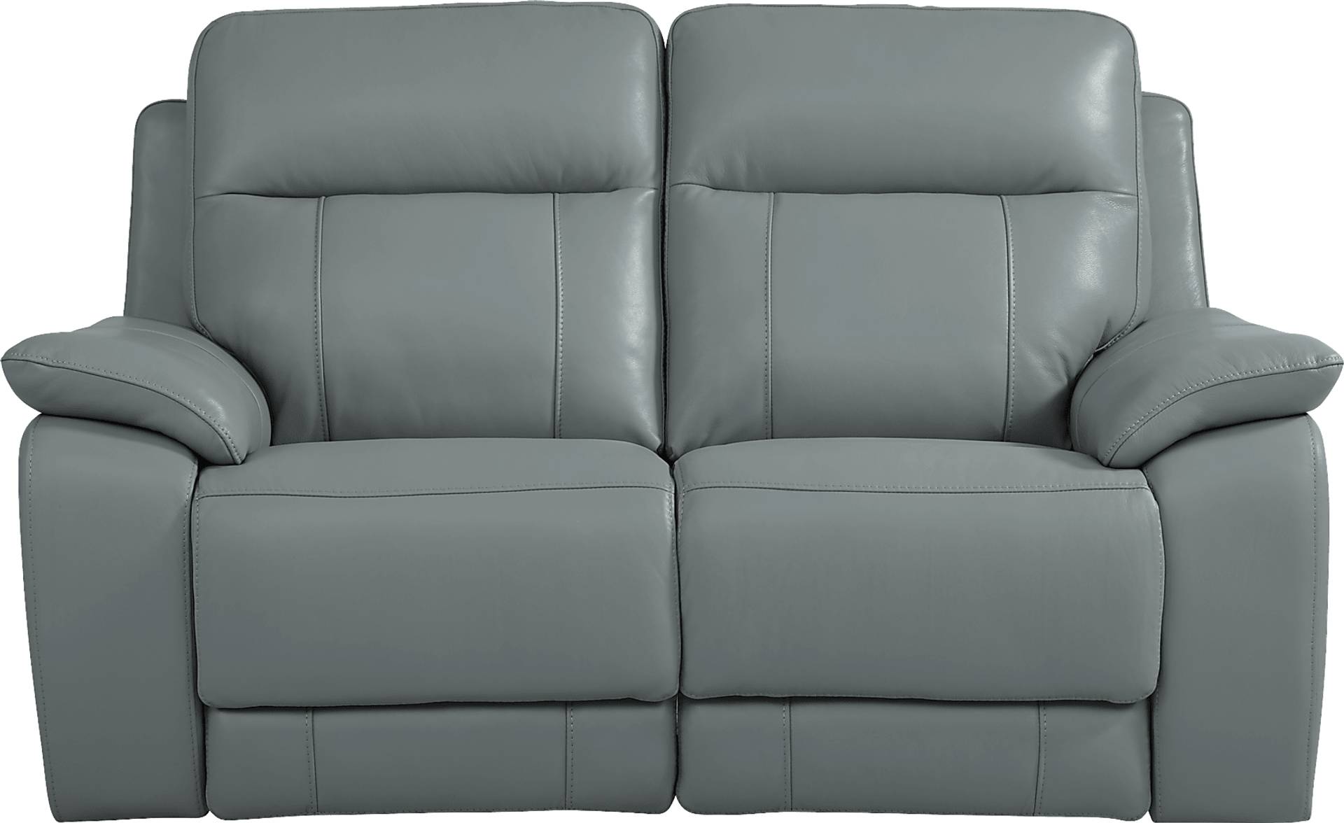 Torini 2 Pc Blue Leather Power Reclining Living Room Set With Power