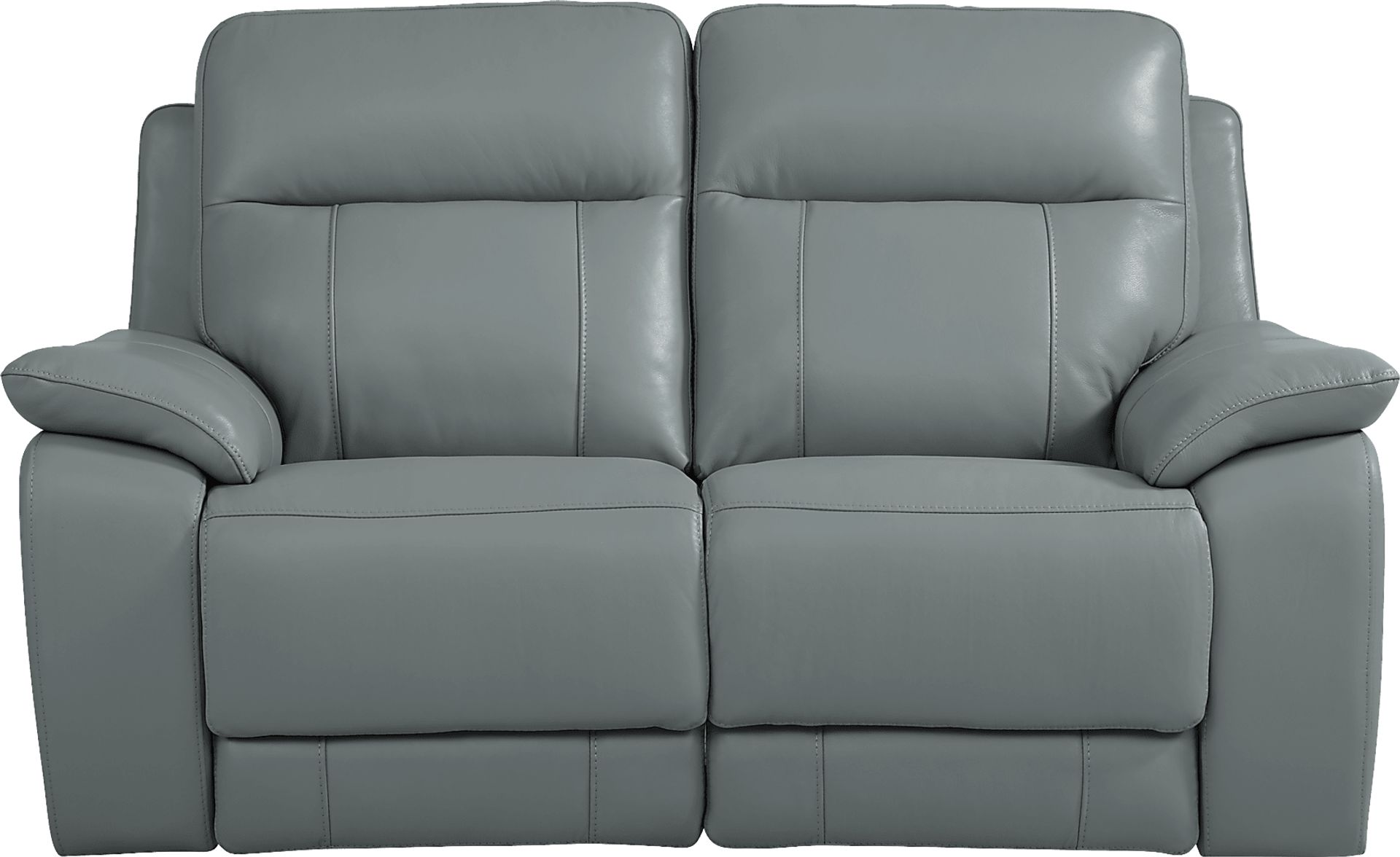 Torini Blue Leather 3 Pc Power Reclining Living Room - Image 6