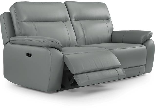 Torini Blue Leather 2 Pc Power Reclining Living Room - Thumbnail - Image 4