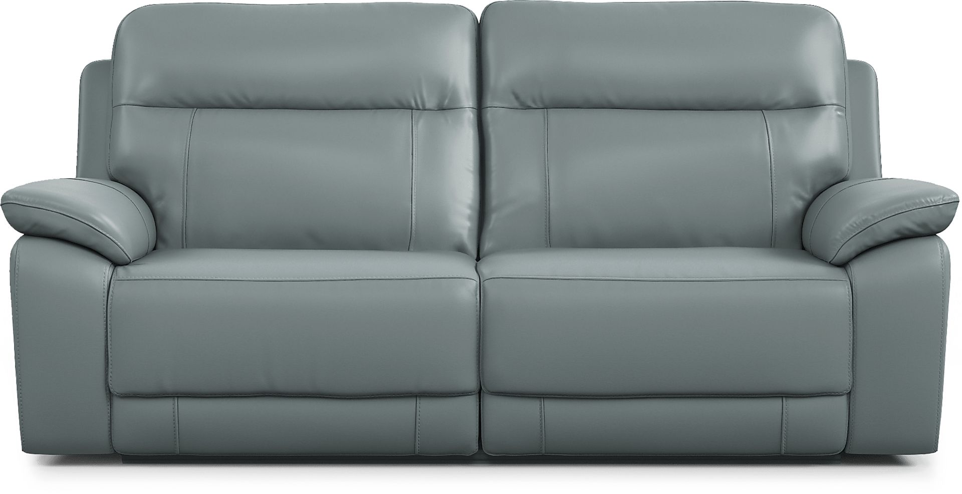 Torini Blue Leather 3 Pc Power Reclining Living Room - Image 2