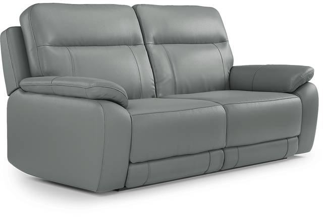 Torini Blue Leather 2 Pc Reclining Living Room - Thumbnail - Image 3