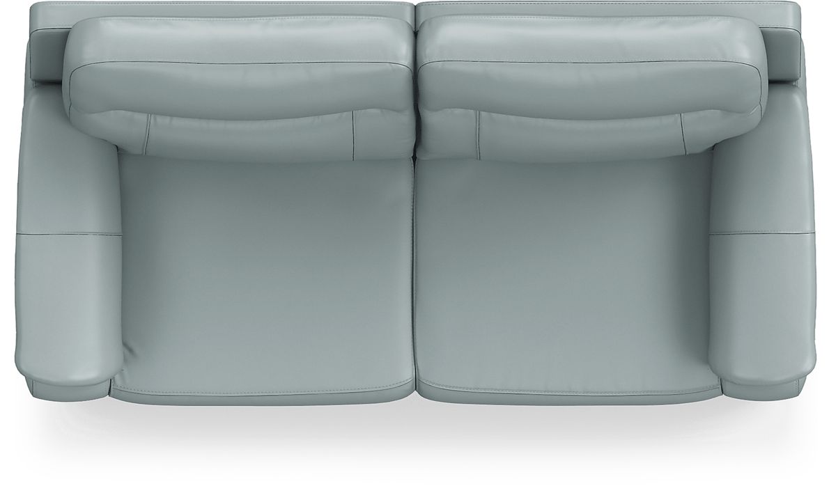 Torini Blue Leather Reclining Sofa Rooms To Go
