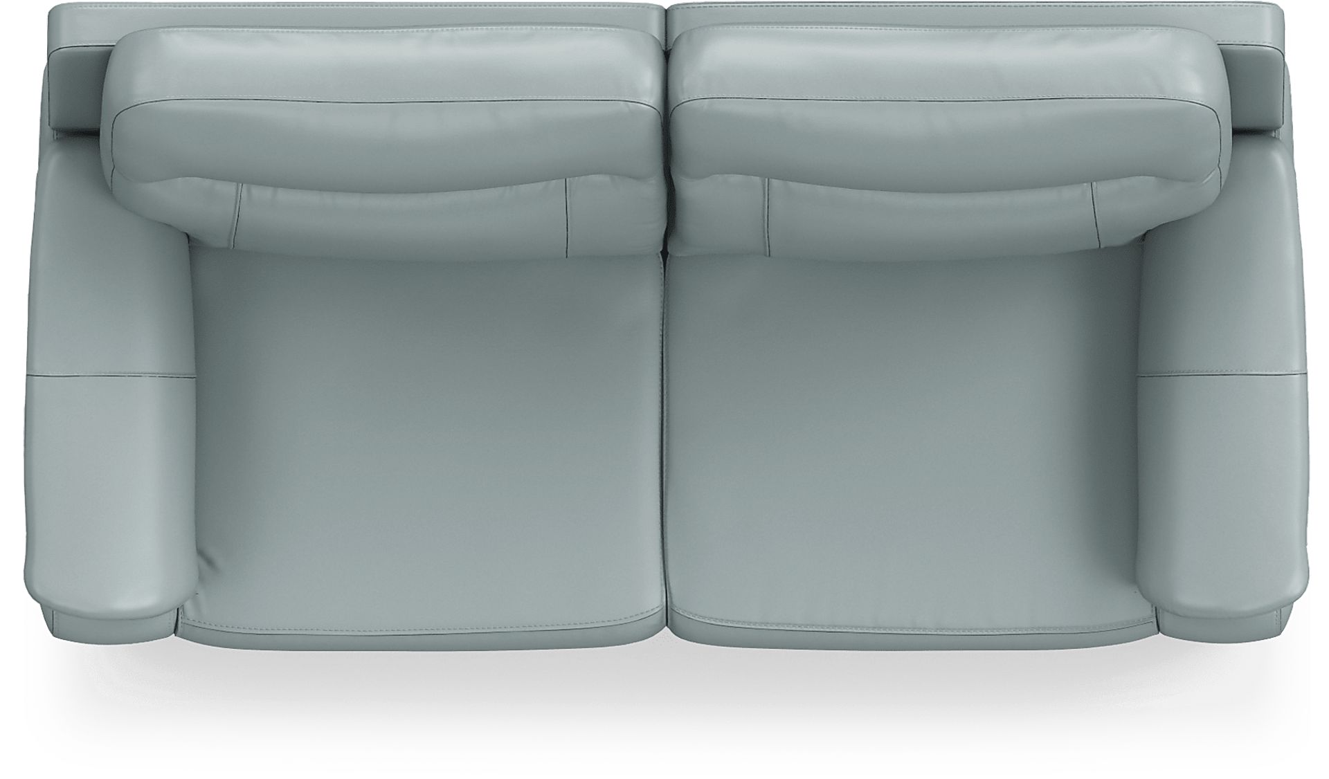 Torini Blue Leather 5 Pc Reclining Living Room - Image 4