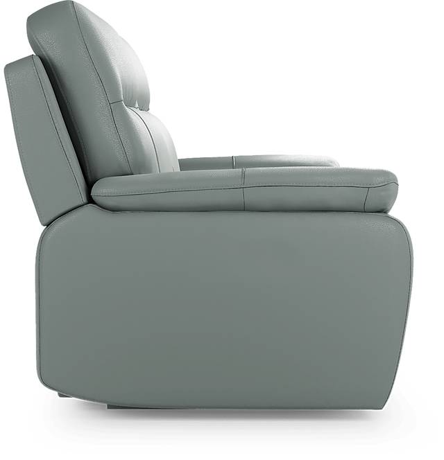 Torini Blue Leather 2 Pc Reclining Living Room - Thumbnail - Image 5