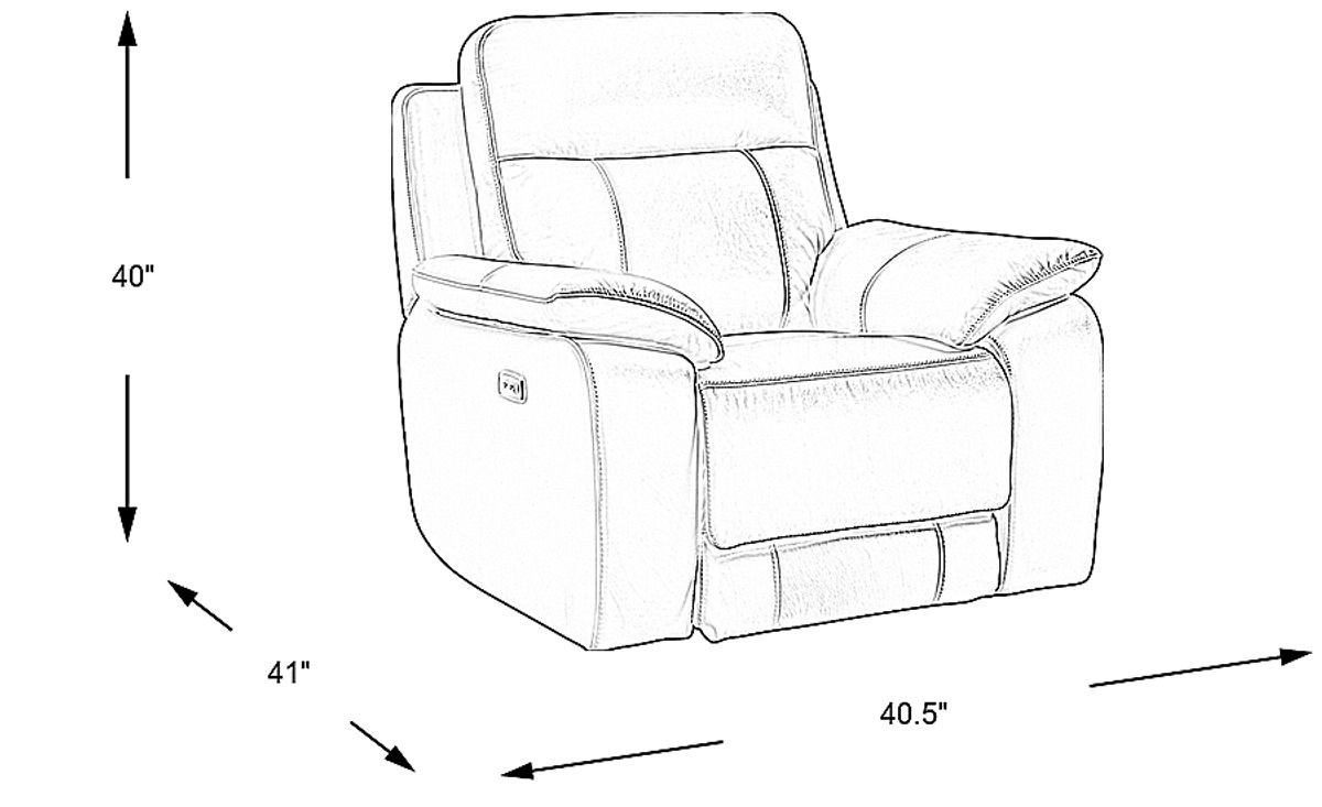 Torini Cream Beige Leather Power Recliner Rooms to Go