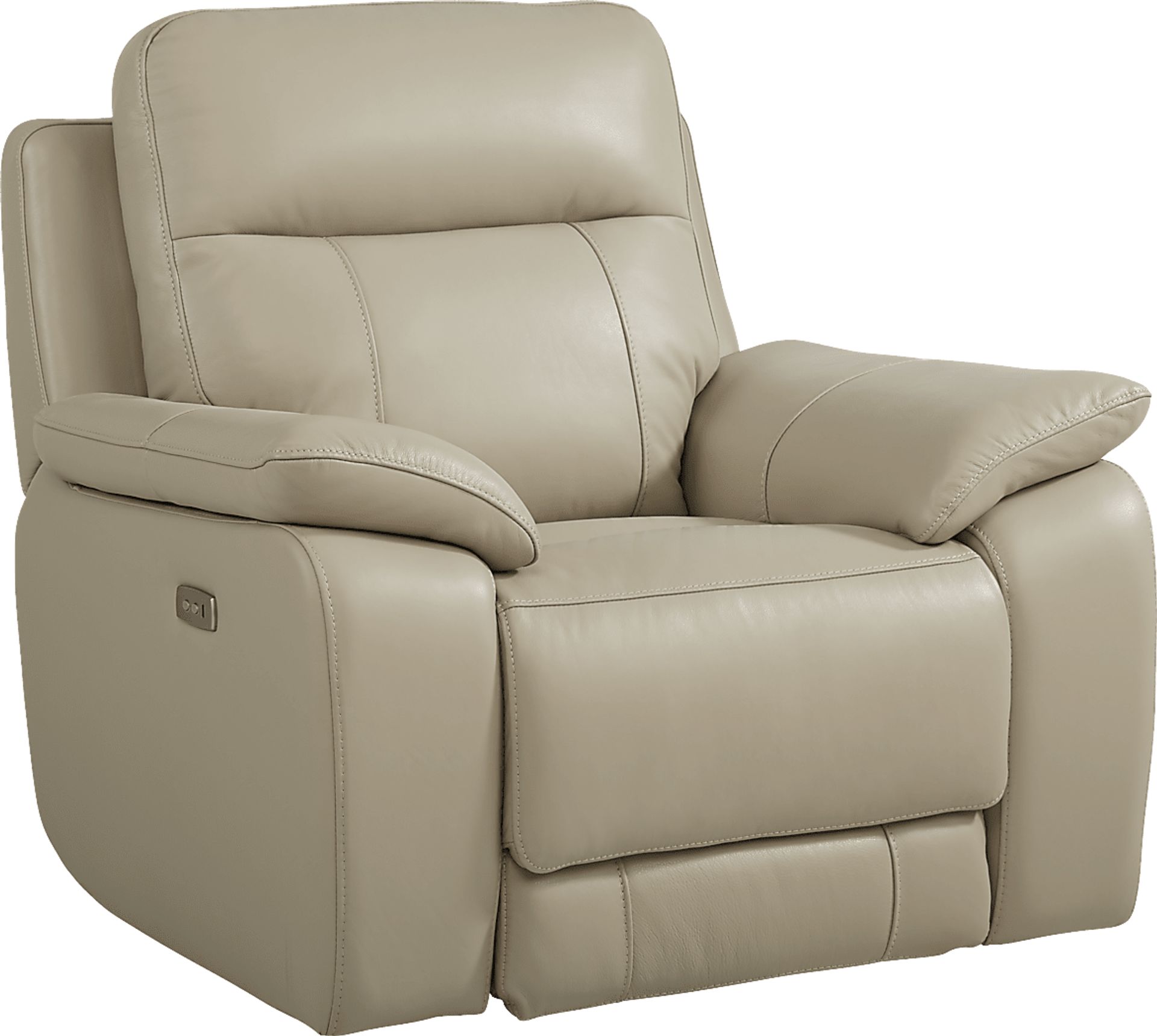 Torini Cream Leather 8 Pc Reclining Living Room - Image 9