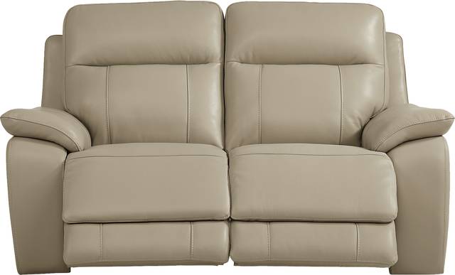 Torini Cream Leather Power Reclining Loveseat - Thumbnail - Image 2